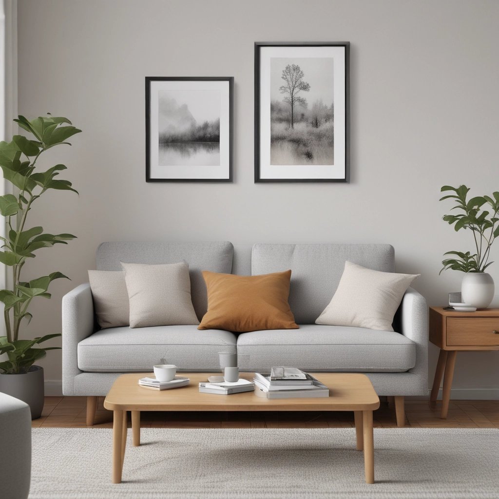 Organized room styled with soft neutral storage solutions.